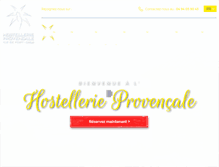 Tablet Screenshot of hostellerie-provencale.com